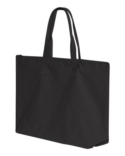 10 Ounce Canvas Tote with Zipper Top Closure