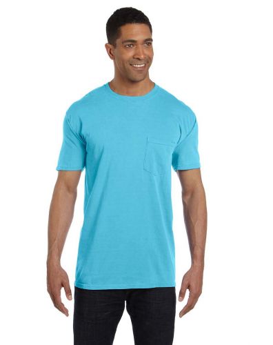 Pigment-Dyed Short Sleeve Shirt with a Pocket