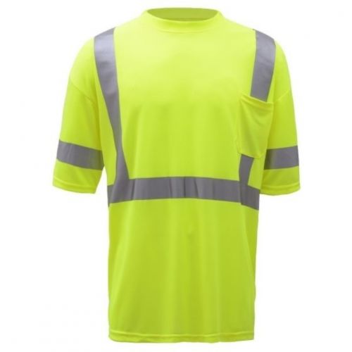 Sportswear Men’s High Visibility Short Sleeves T-Shirt w/Reflective Stripe