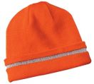 Safety Beanie with Reflective Stripe