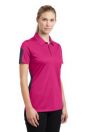 Ladies PosiCharge Active Textured Colorblock Polo