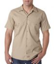 Short-Sleeve Industrial Poplin Work Shirt