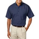 Men's Short Sleeve Easy Care Poplin with Matching Buttons