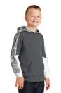 Youth Sport-Wick® Mineral Freeze Fleece Colorblock Hooded Pullover