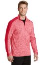 PosiCharge Electric Heather Colorblock 1/4-Zip Pullover