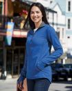 Omega Stretch Terry Women's Quarter-Zip Pullover