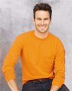 Ultra Cotton 100% Cotton Long Sleeve T-Shirt with Pocket