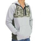Men's 1/4-Zip Pullover with Army Print