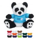 6 Inch Plush Big Paw Panda With Shirt